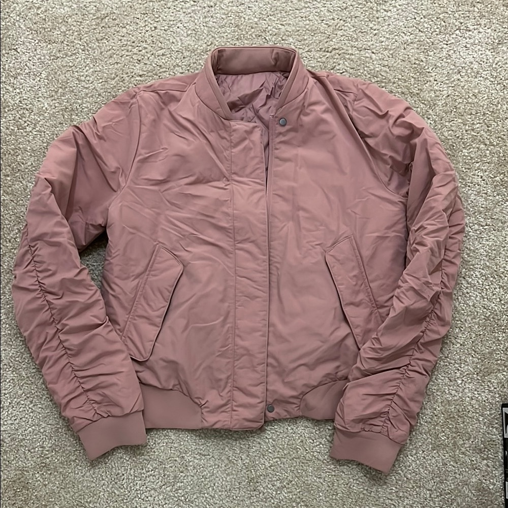 Lululemon Women's Pink Reversible Bomber Jacket, Size 4